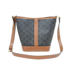 Celine Bucket Bag Triomphe Canvas Shoulder